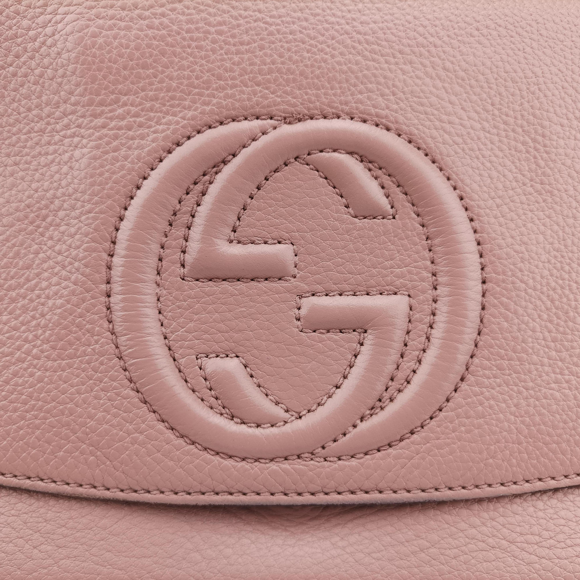 Pre-owned Gucci SOHO Pink Leather 336752 shoulderbag | stylenewstar