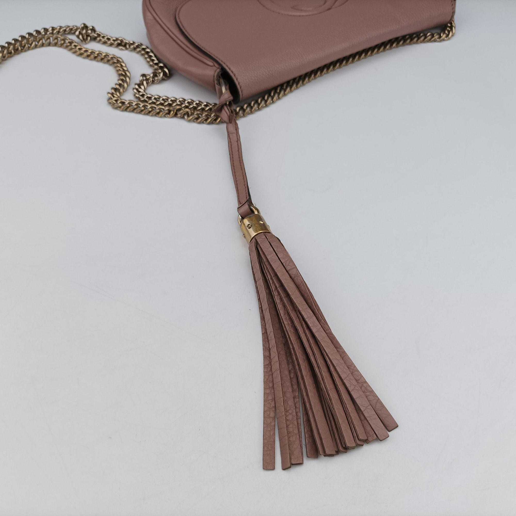 Pre-owned Gucci SOHO Pink Leather 336752 shoulderbag | stylenewstar