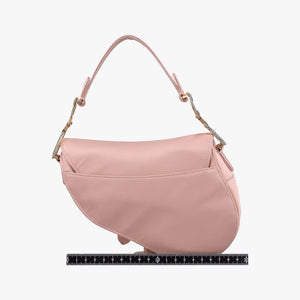 Pre-owned Christian Dior Saddle Pink silk  handbag | stylenewstar