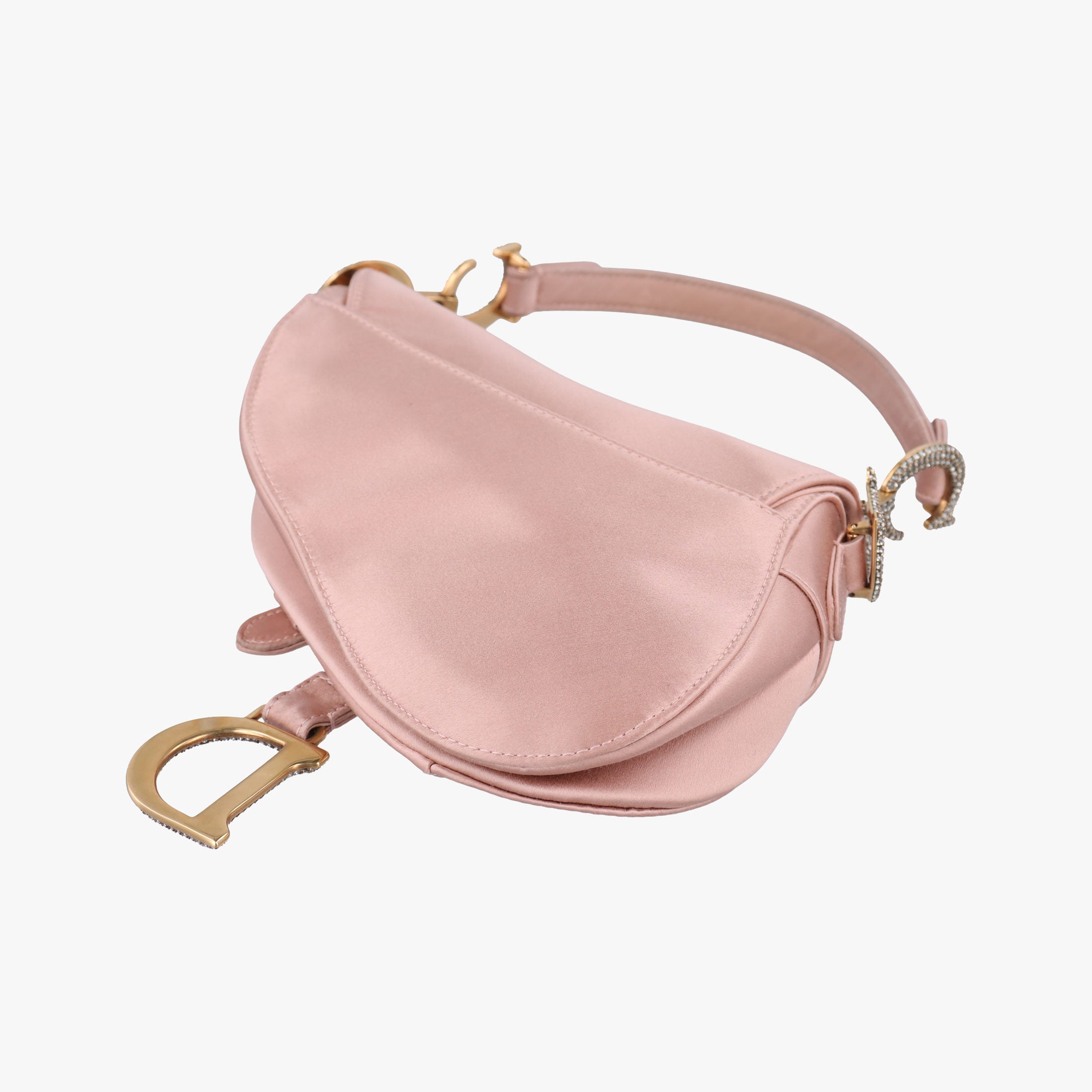 Pre-owned Christian Dior Saddle Pink silk  handbag | stylenewstar
