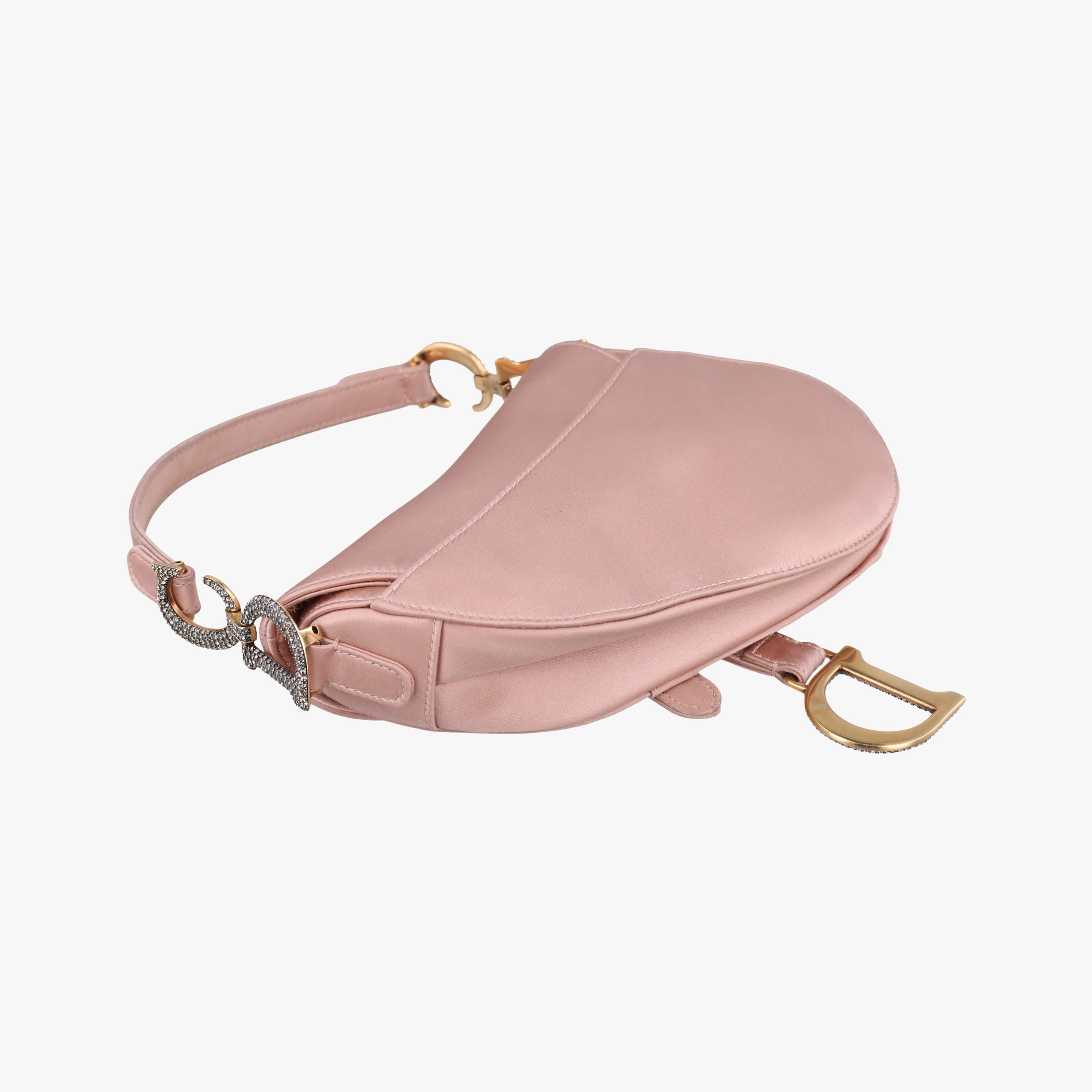 Pre-owned Christian Dior Saddle Pink silk  handbag | stylenewstar