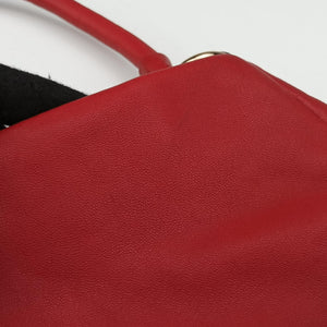 Pre-owned Ferragamo Vara Ribbon Red calfskin  shoulderbag | stylenewstar