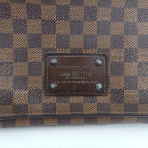 Pre-owned Louis Vuitton BROOKLYN MM EBENE Damier Canvas N51211 shoulderbag | stylenewstar