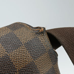 Pre-owned Louis Vuitton BROOKLYN MM EBENE Damier Canvas N51211 shoulderbag | stylenewstar