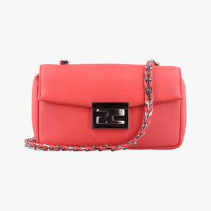 Pre-owned Fendi Mini Be Baguette Orange Leather 8M0315 shoulderbag | stylenewstar
