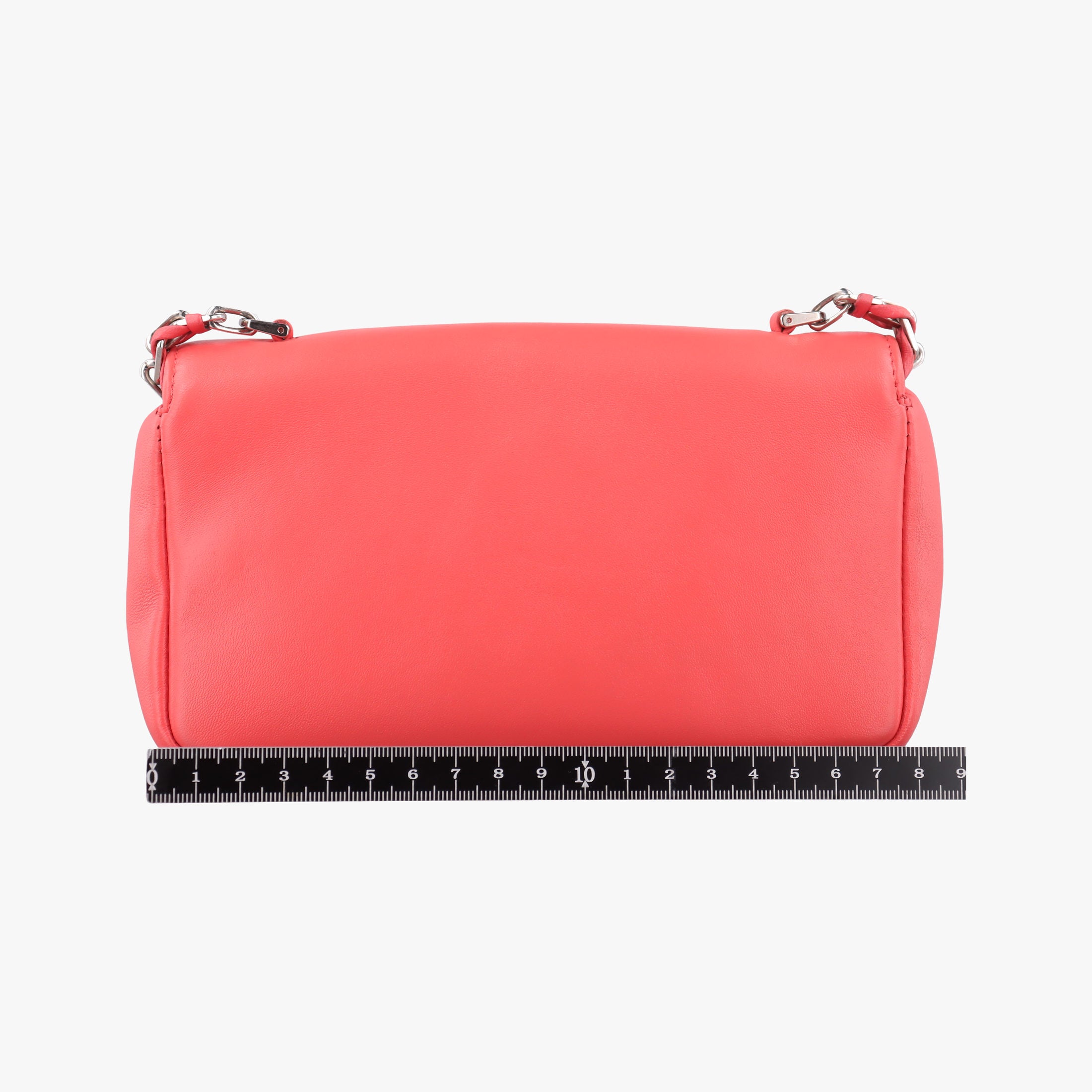 Pre-owned Fendi Mini Be Baguette Orange Leather 8M0315 shoulderbag | stylenewstar