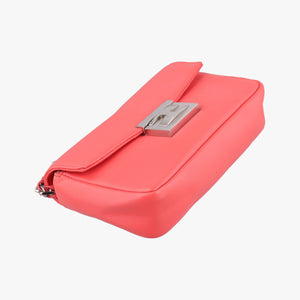 Pre-owned Fendi Mini Be Baguette Orange Leather 8M0315 shoulderbag | stylenewstar