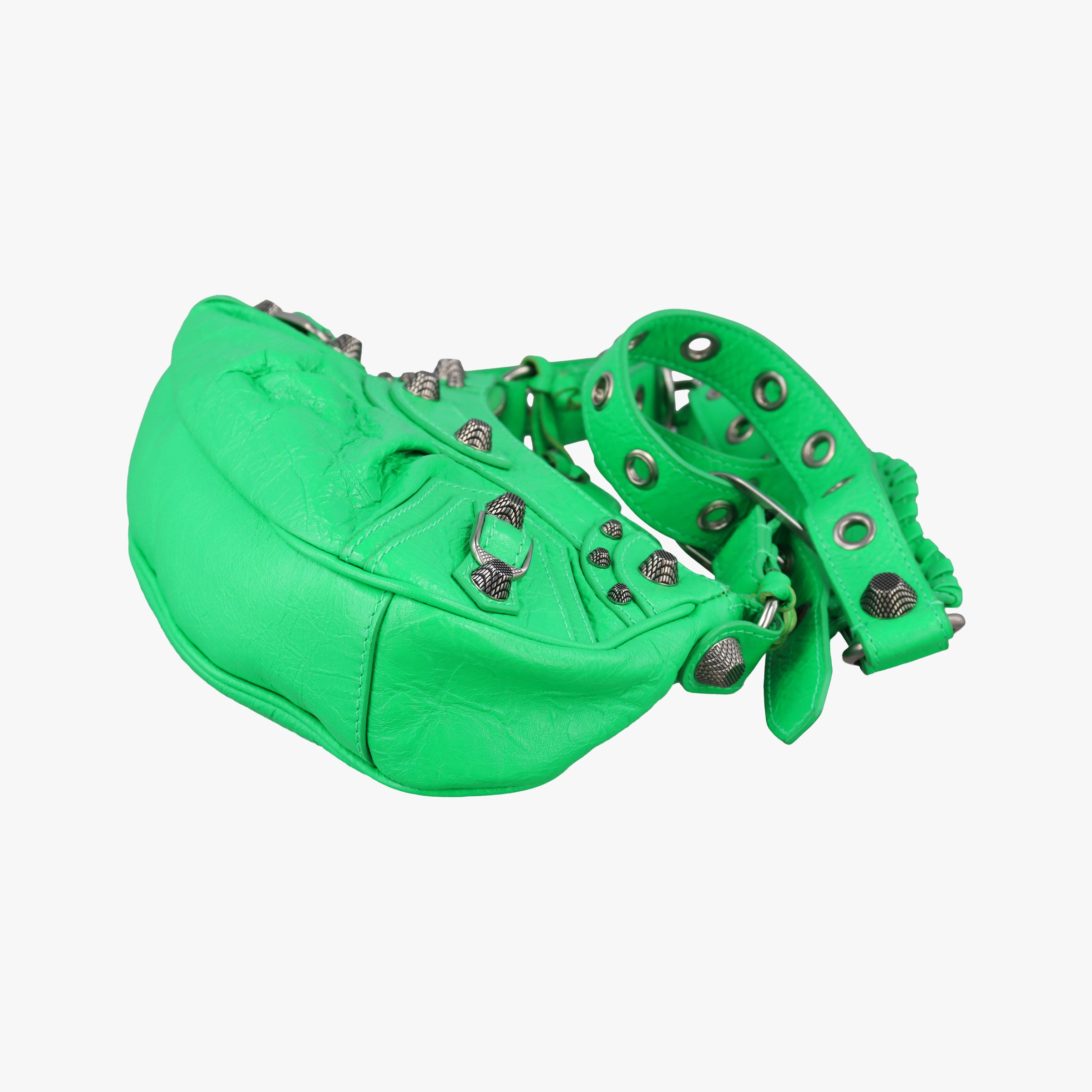 Vintage Balenciaga Le Cagole Green lambskin  shoulderbag | stylenewstar