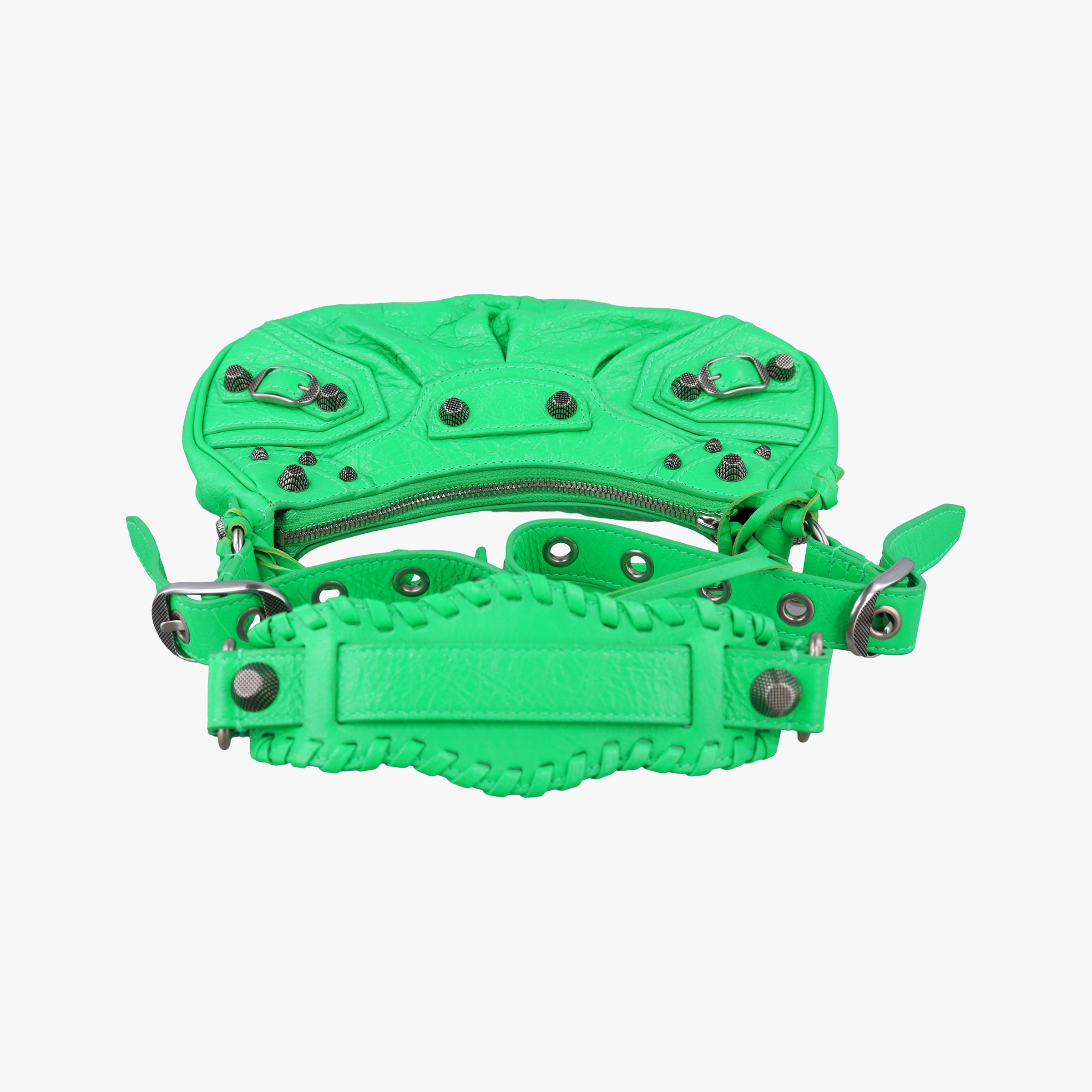 Vintage Balenciaga Le Cagole Green lambskin  shoulderbag | stylenewstar