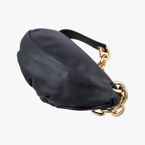 Secondhand Bottega Veneta The Chain Pouch Black Lambskin  shoulderbag | stylenewstar