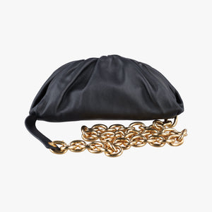 Secondhand Bottega Veneta The Chain Pouch Black Lambskin  shoulderbag | stylenewstar