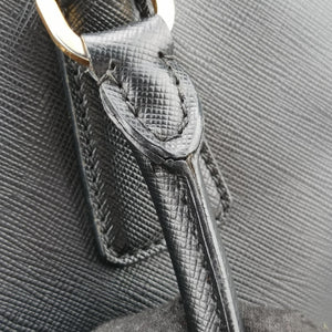 Pre-owned Prada Galleria Black SAFFIANO　Leather BN1802 shoulderbag | stylenewstar