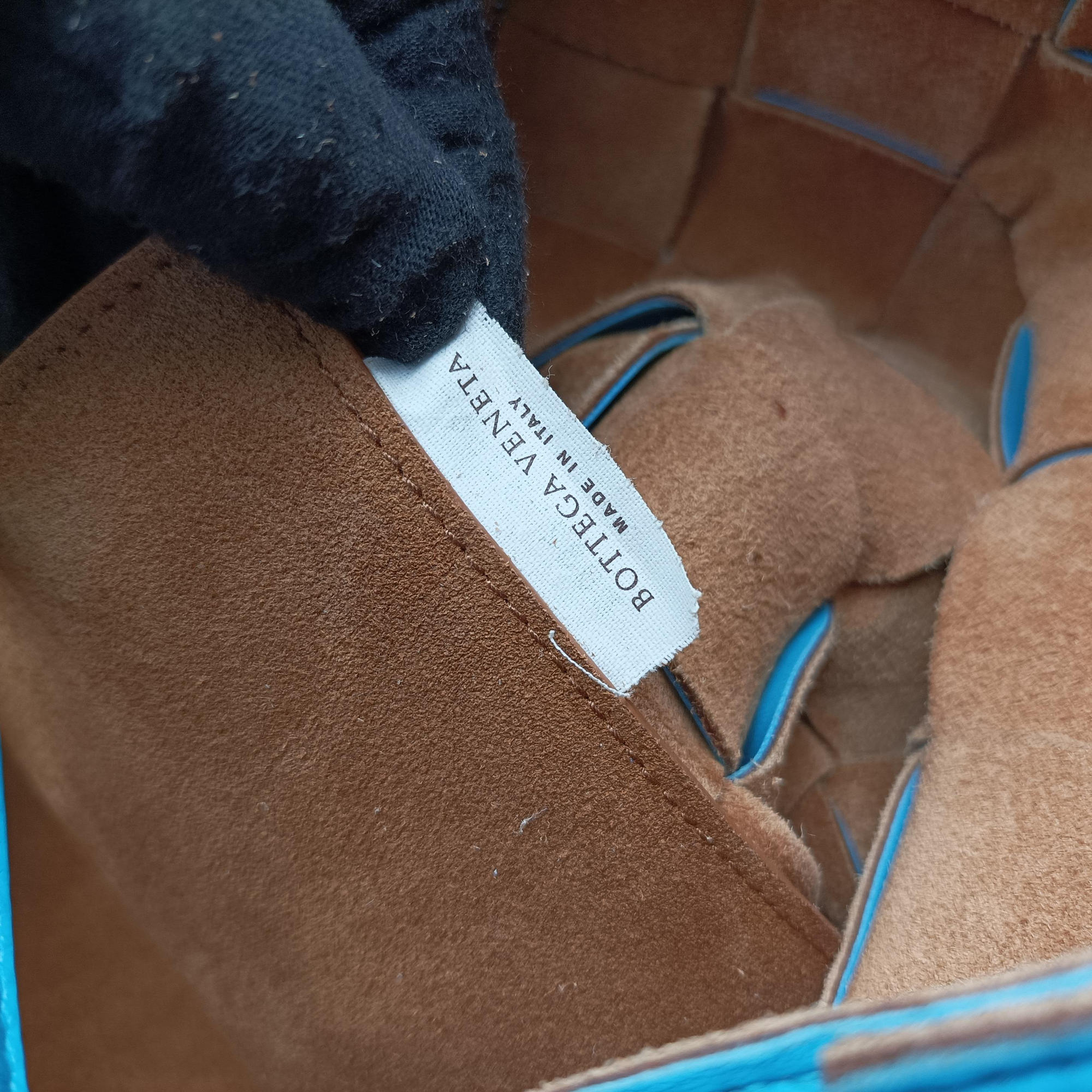Secondhand Bottega Veneta padded intrecciato Blue lambskin  handbag | stylenewstar