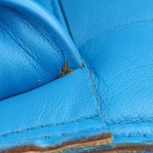 Secondhand Bottega Veneta padded intrecciato Blue lambskin  handbag | stylenewstar