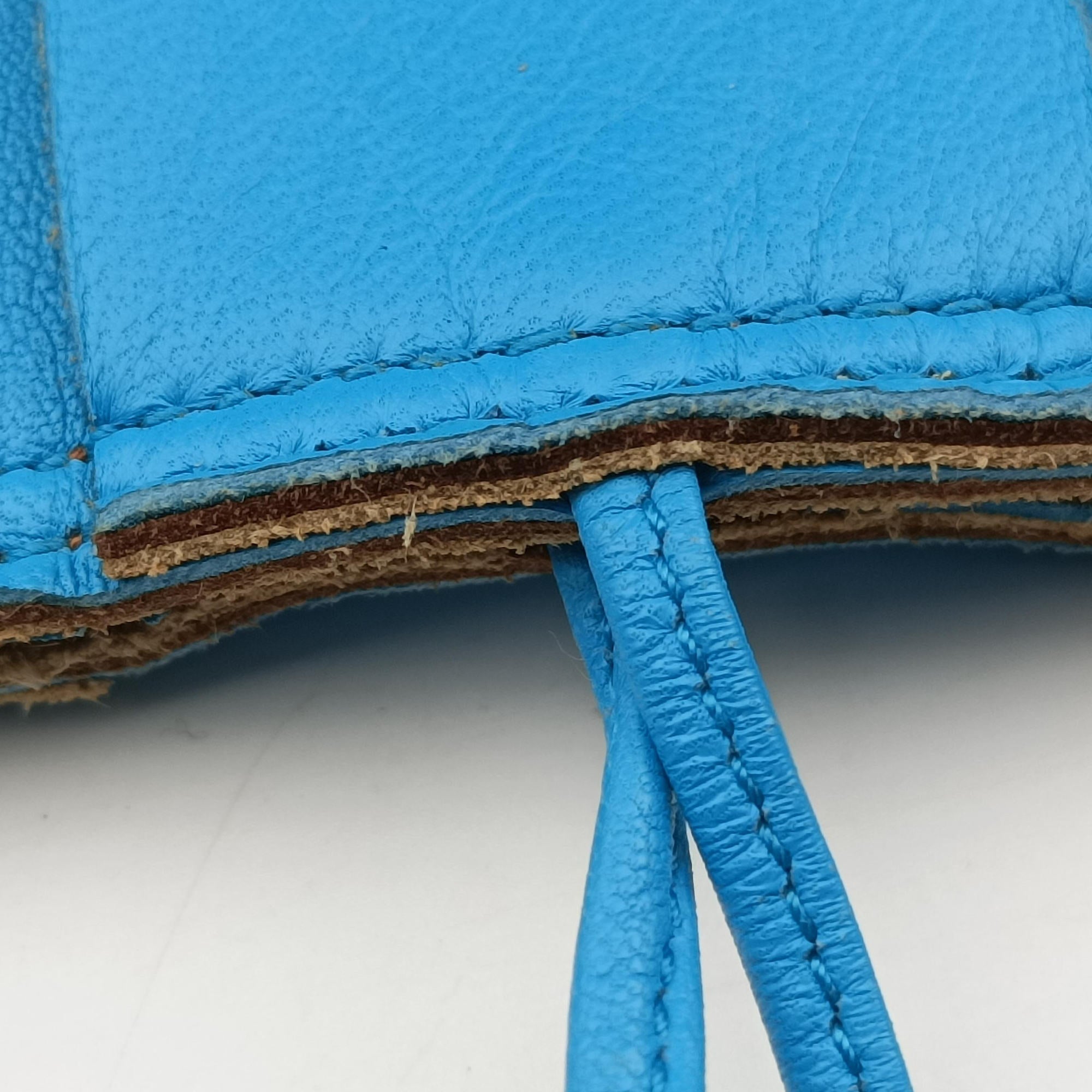 Secondhand Bottega Veneta padded intrecciato Blue lambskin  handbag | stylenewstar