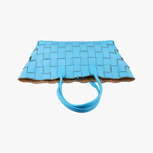 Secondhand Bottega Veneta padded intrecciato Blue lambskin  handbag | stylenewstar