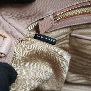 Pre-owned Prada Galleria Pink SAFFIANO Leather BN2274 handbag | stylenewstar