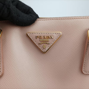 Pre-owned Prada Galleria Pink SAFFIANO Leather BN2274 handbag | stylenewstar