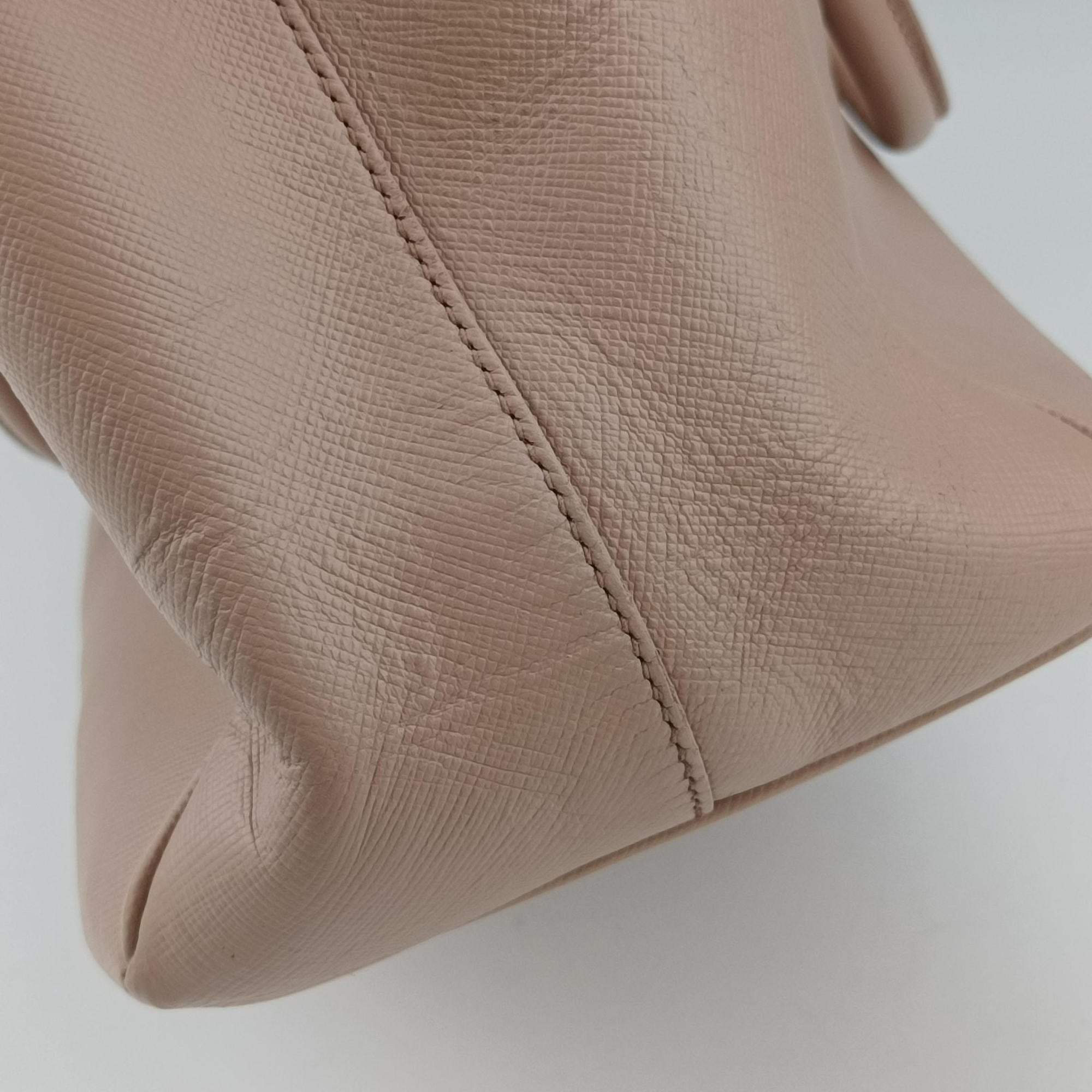 Pre-owned Prada Galleria Pink SAFFIANO Leather BN2274 handbag | stylenewstar