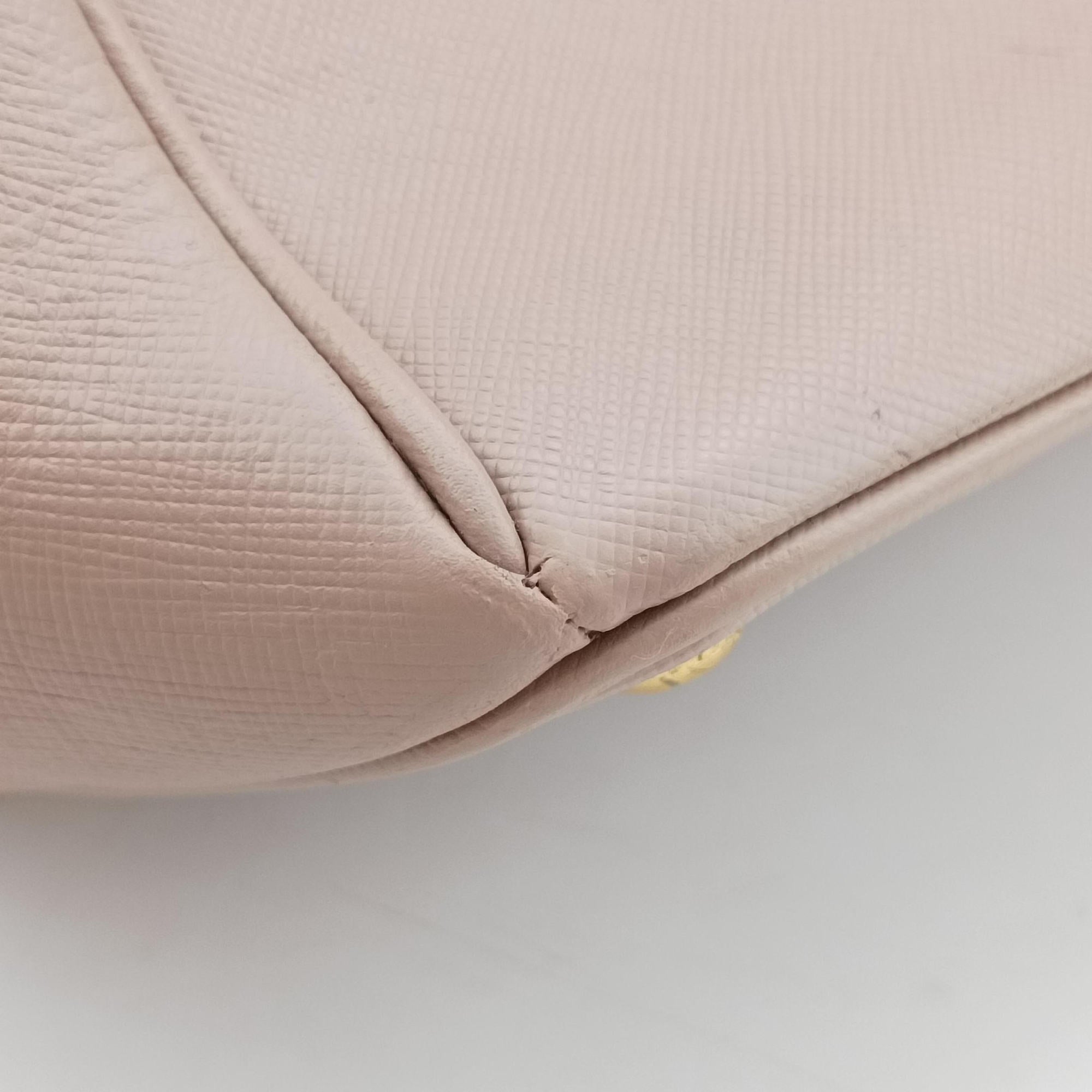 Pre-owned Prada Galleria Pink SAFFIANO Leather BN2274 handbag | stylenewstar