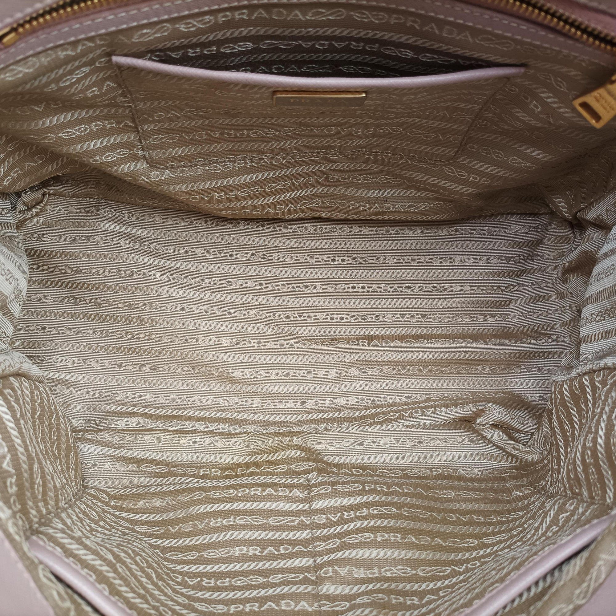 Pre-owned Prada Galleria Pink SAFFIANO Leather BN2274 handbag | stylenewstar