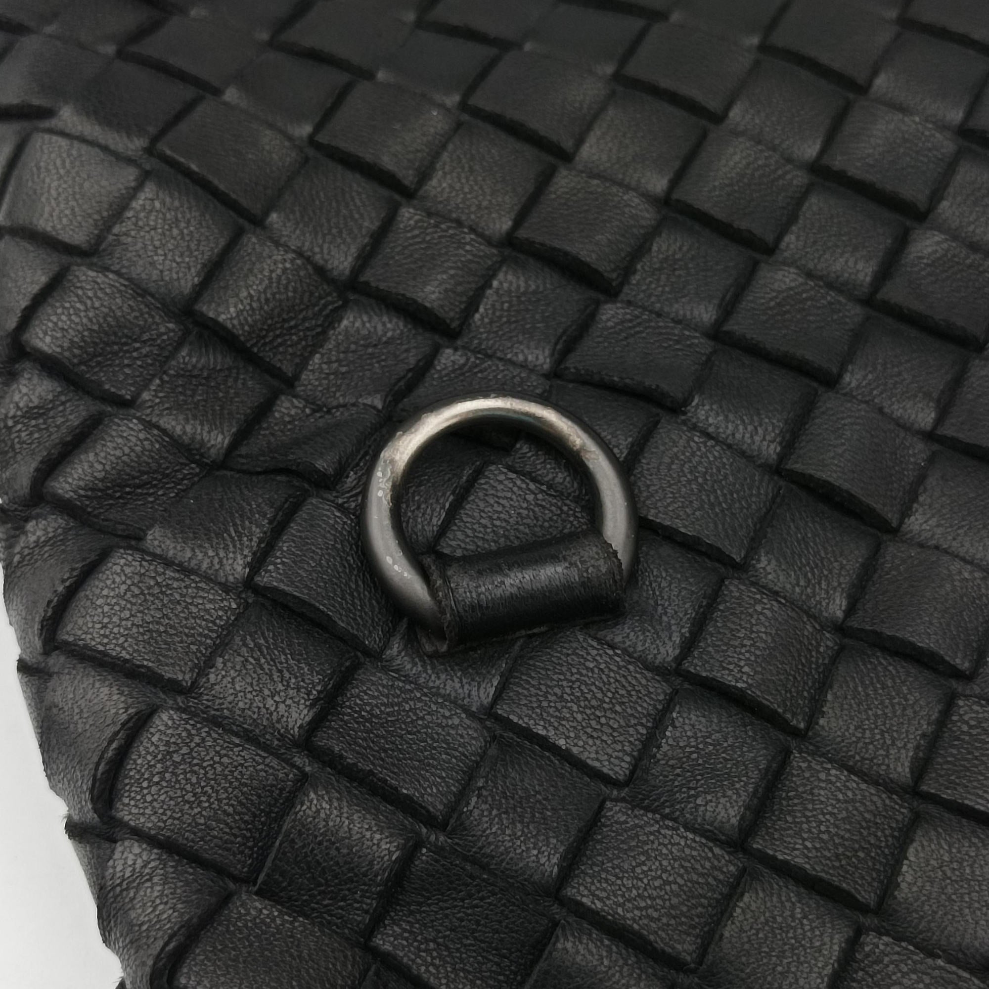 Vintage Bottega Veneta Intrecciato Black lambskin  shoulderbag | stylenewstar