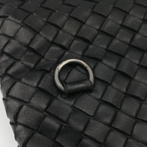 Vintage Bottega Veneta Intrecciato Black lambskin  shoulderbag | stylenewstar