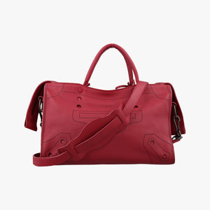 Secondhand Balenciaga Blackout City Red Leather  shoulderbag | stylenewstar