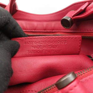 Secondhand Balenciaga Blackout City Red Leather  shoulderbag | stylenewstar