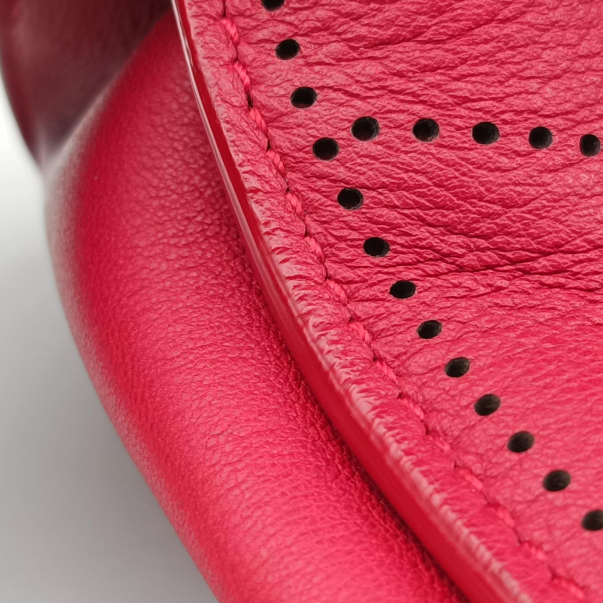 Secondhand Balenciaga Blackout City Red Leather  shoulderbag | stylenewstar