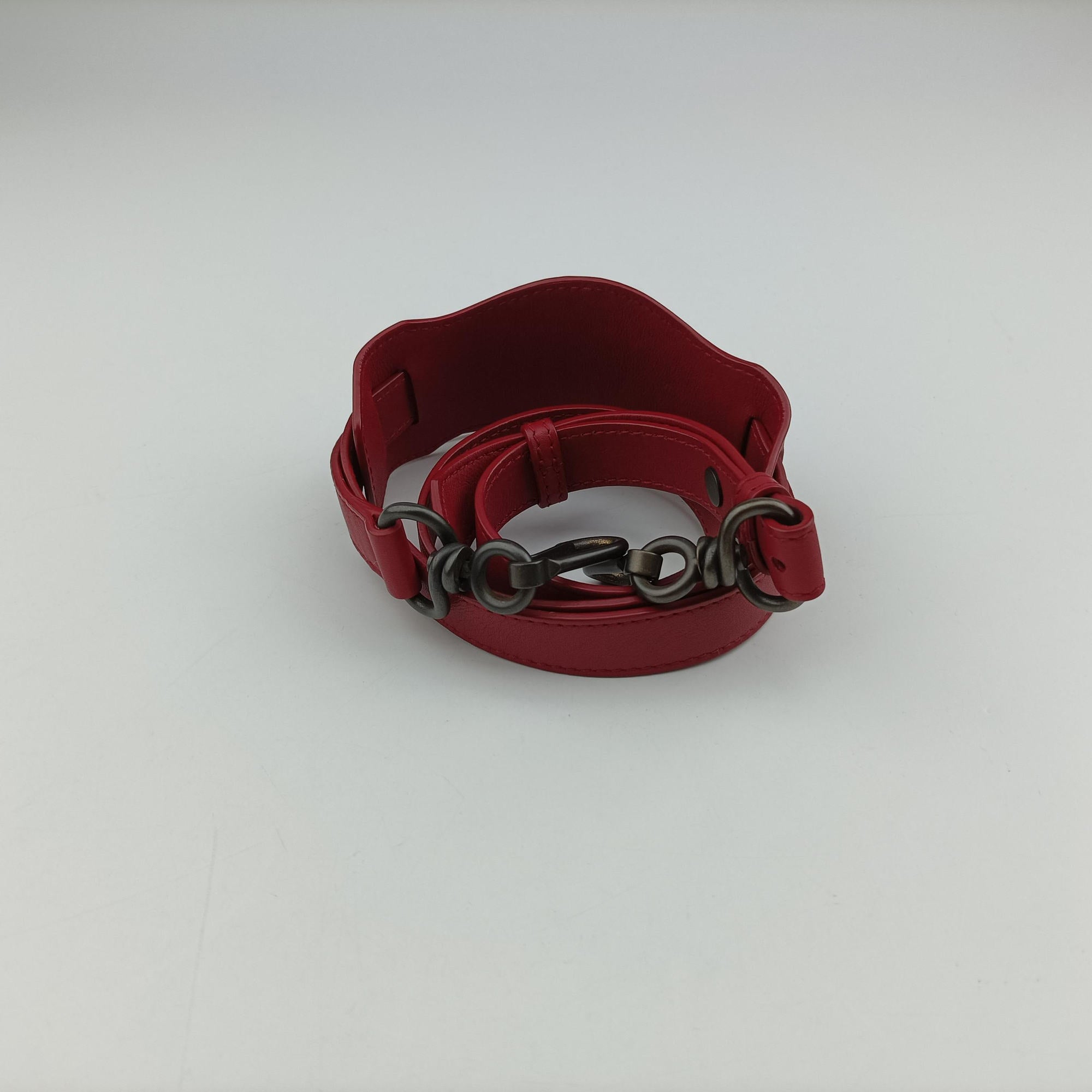 Secondhand Balenciaga Blackout City Red Leather  shoulderbag | stylenewstar