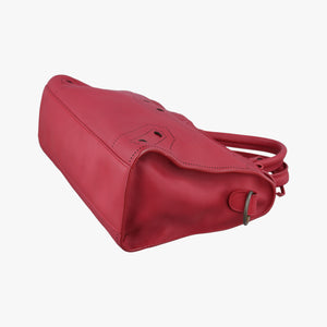 Secondhand Balenciaga Blackout City Red Leather  shoulderbag | stylenewstar