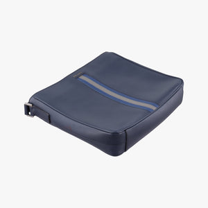 Vintage Prada Stripe Navy × Blue × Gray Saffiano Leather  shoulderbag | stylenewstar