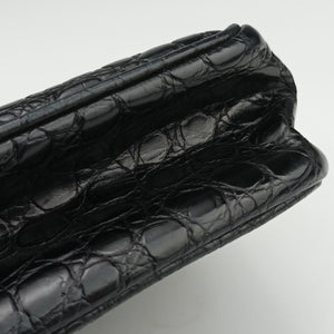 Pre-owned Ferragamo Vara Black Leather  shoulderbag | stylenewstar