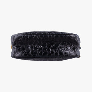 Pre-owned Ferragamo Vara Black Leather  shoulderbag | stylenewstar