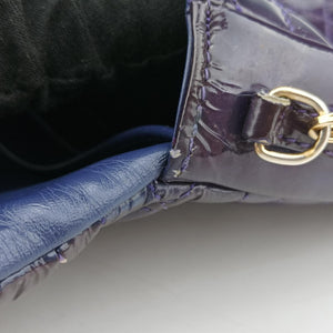 Vintage Christian Dior Miss Dior Cannage New Rock Purple Patent  shoulderbag | stylenewstar