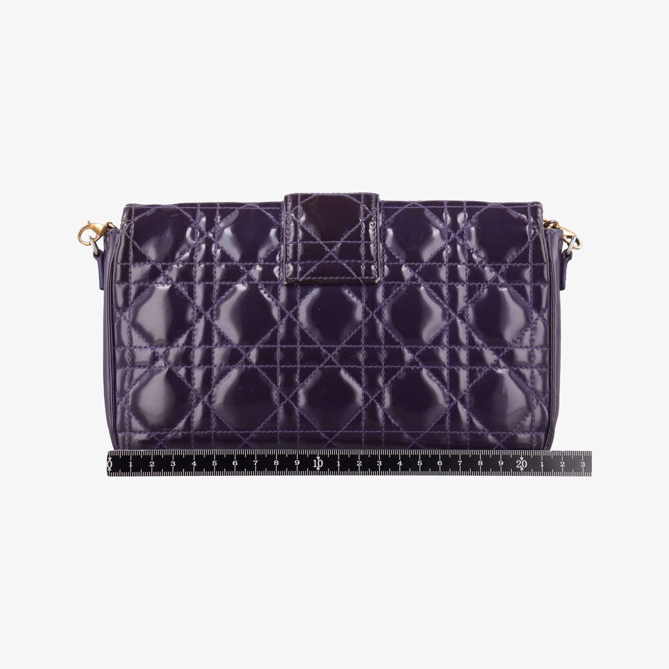 Vintage Christian Dior Miss Dior Cannage New Rock Purple Patent  shoulderbag | stylenewstar
