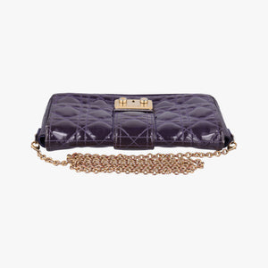 Vintage Christian Dior Miss Dior Cannage New Rock Purple Patent  shoulderbag | stylenewstar