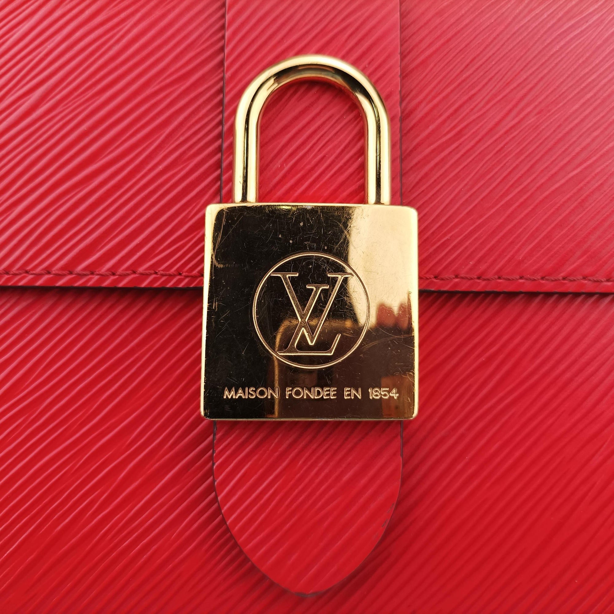 Secondhand Louis Vuitton Locky BB Red Epi M53239 handbag | stylenewstar