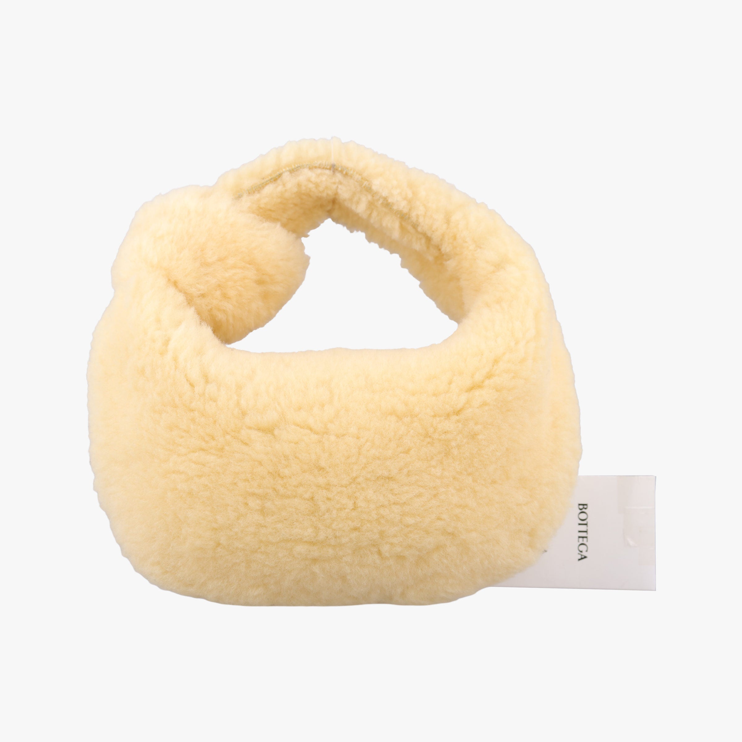 Pre-owned Bottega Veneta The Jodie Yellow Fur  handbag | stylenewstar