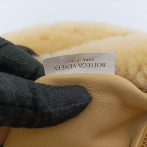 Pre-owned Bottega Veneta The Jodie Yellow Fur  handbag | stylenewstar