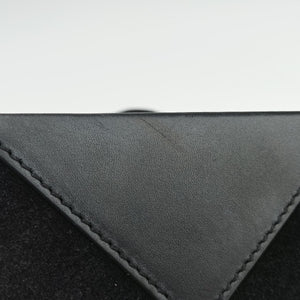 Pre-owned Yves Saint Laurent Small Betty Flap Black Suede × Leather 314516 shoulderbag | stylenewstar