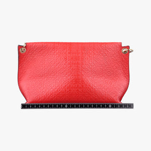Pre-owned Loewe Avenue Red Leather  shoulderbag | stylenewstar