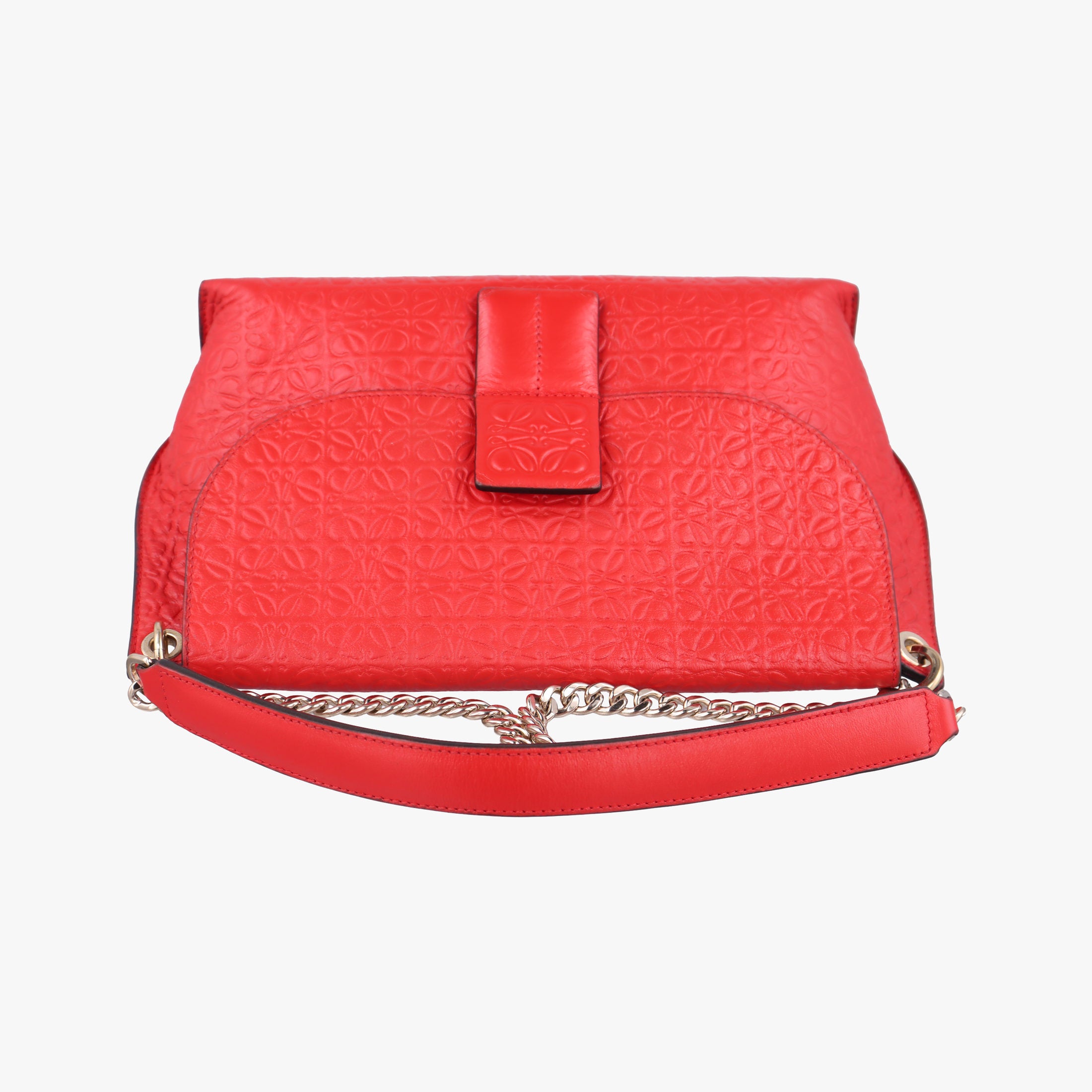 Pre-owned Loewe Avenue Red Leather  shoulderbag | stylenewstar