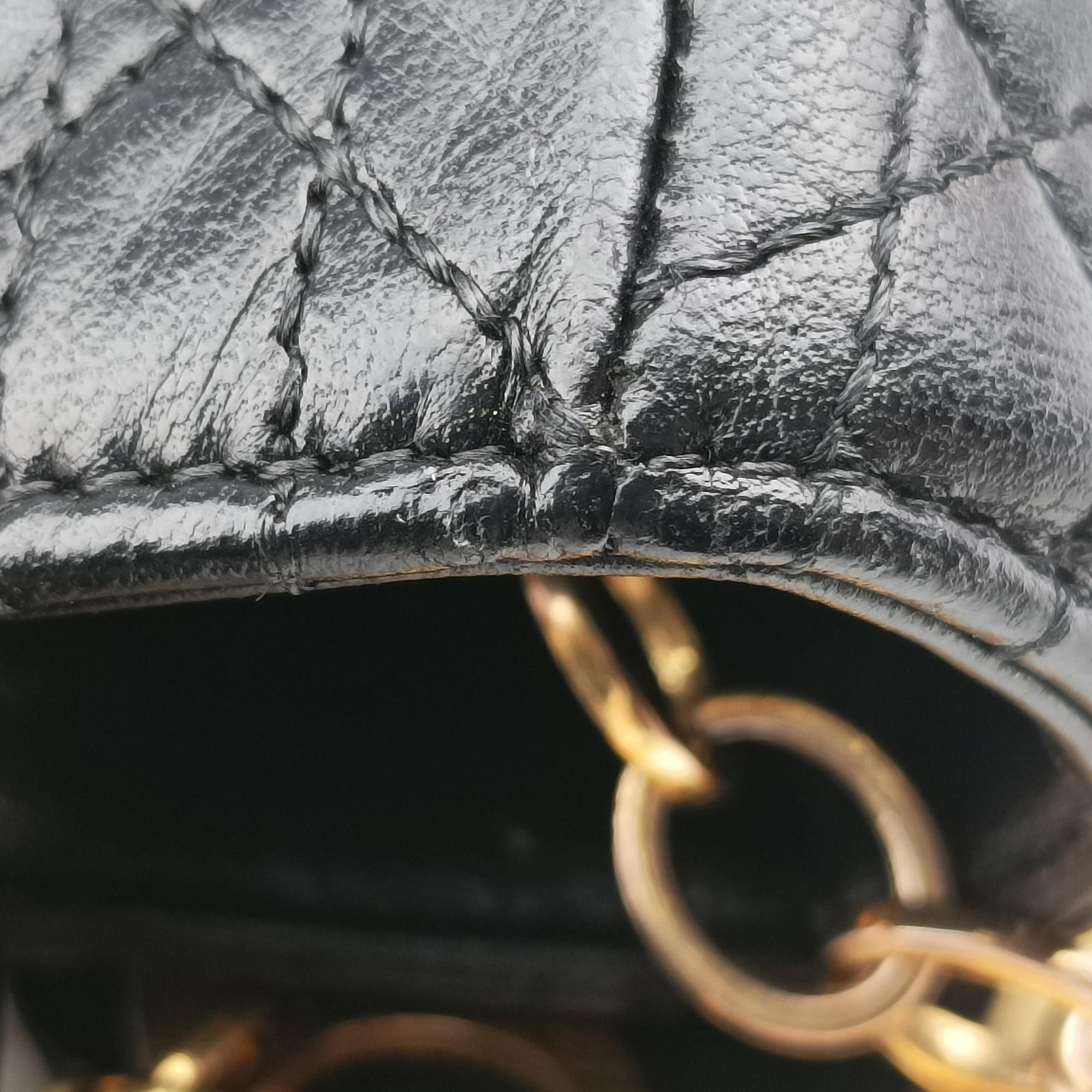 Pre-owned Christian Dior Lady Dior Black lambskin  handbag | stylenewstar
