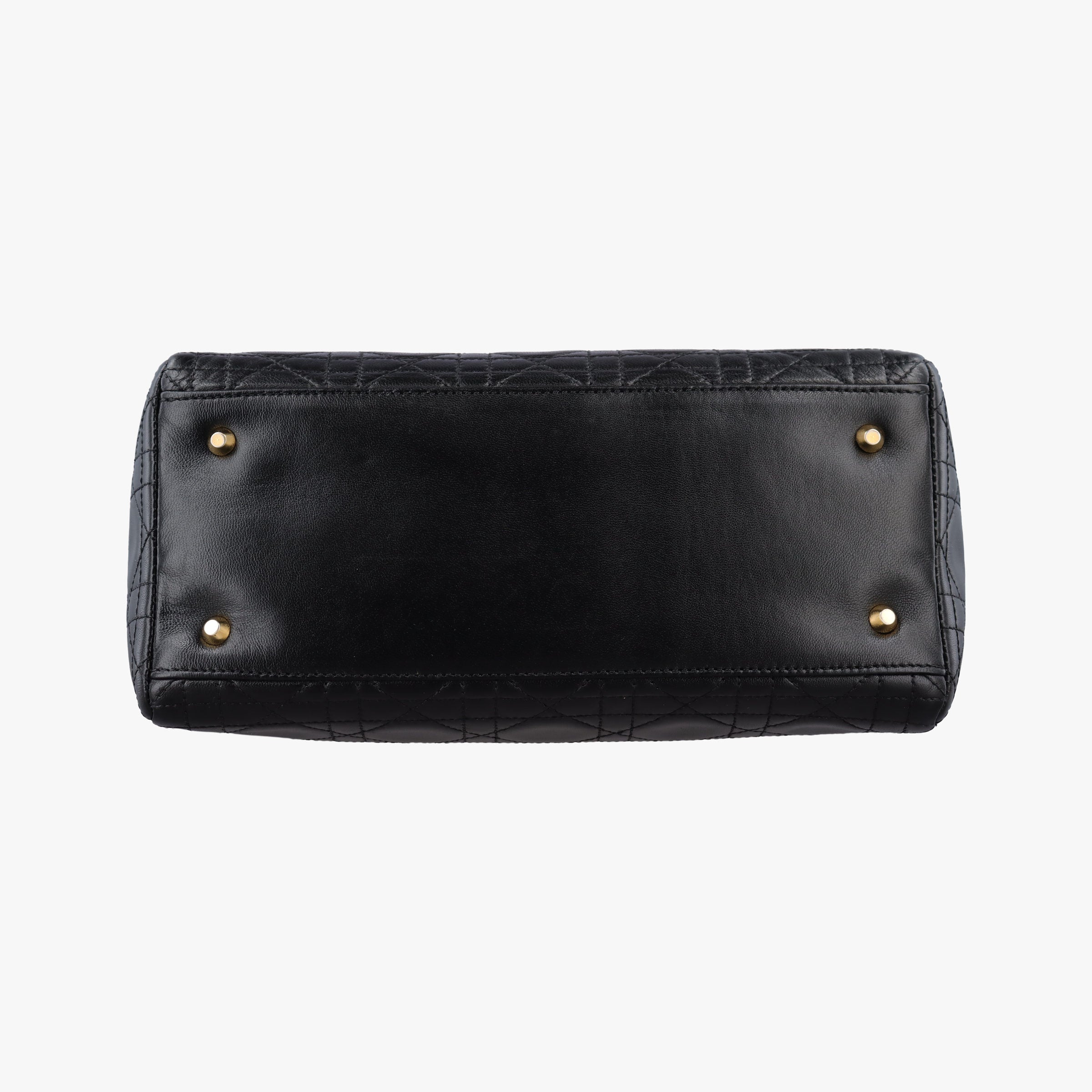 Pre-owned Christian Dior Lady Dior Black lambskin  handbag | stylenewstar