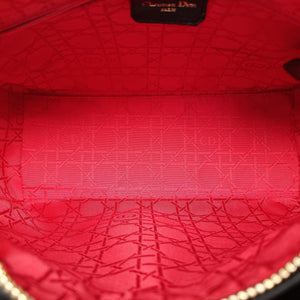 Pre-owned Christian Dior Lady Dior Black lambskin  handbag | stylenewstar