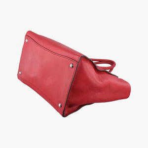 Pre-owned Prada Twin Pocket Winged Tote Red Leather BN2619 shoulderbag | stylenewstar