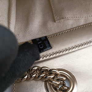 Pre-owned Gucci Emily Golden Leather 295402 shoulderbag | stylenewstar