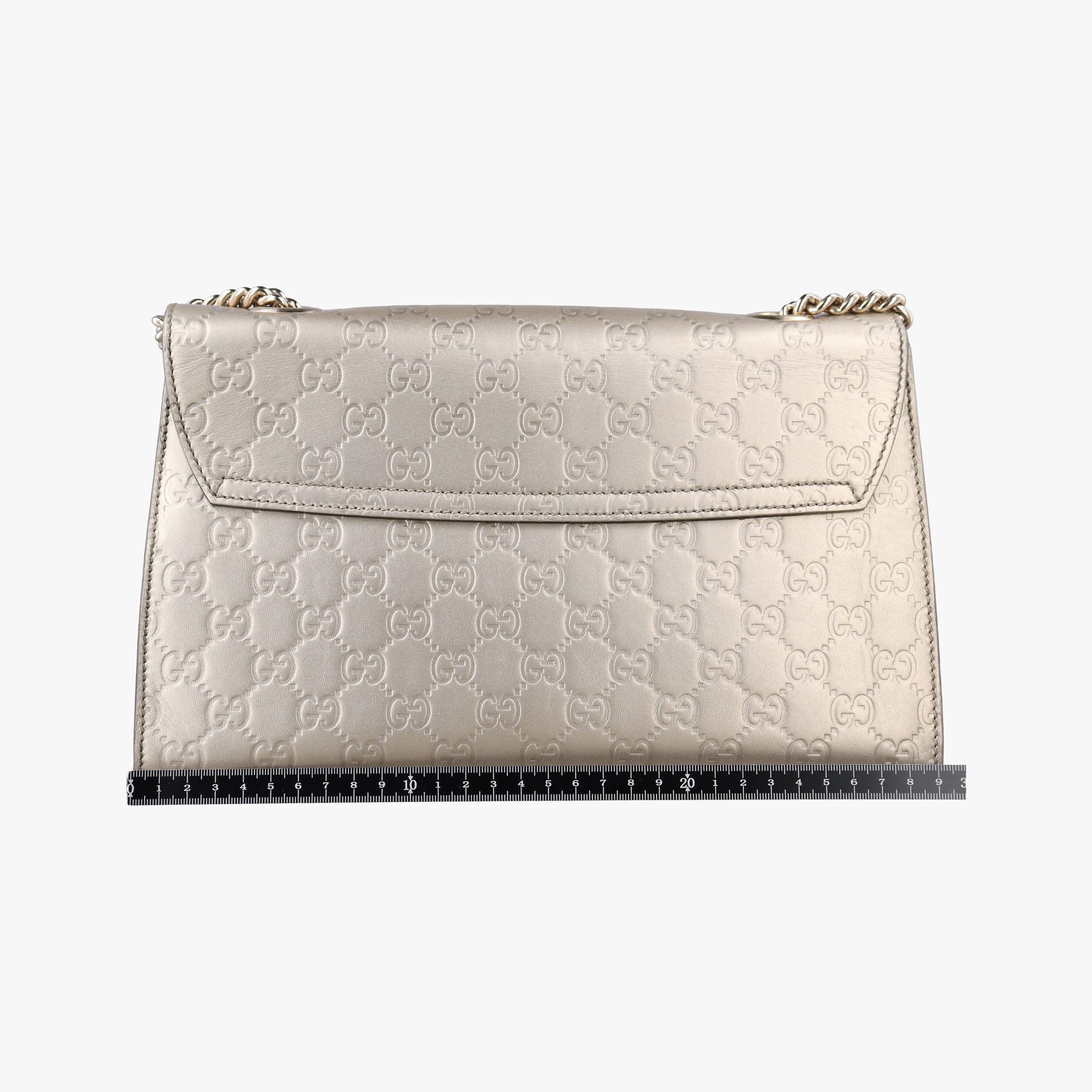 Pre-owned Gucci Emily Golden Leather 295402 shoulderbag | stylenewstar